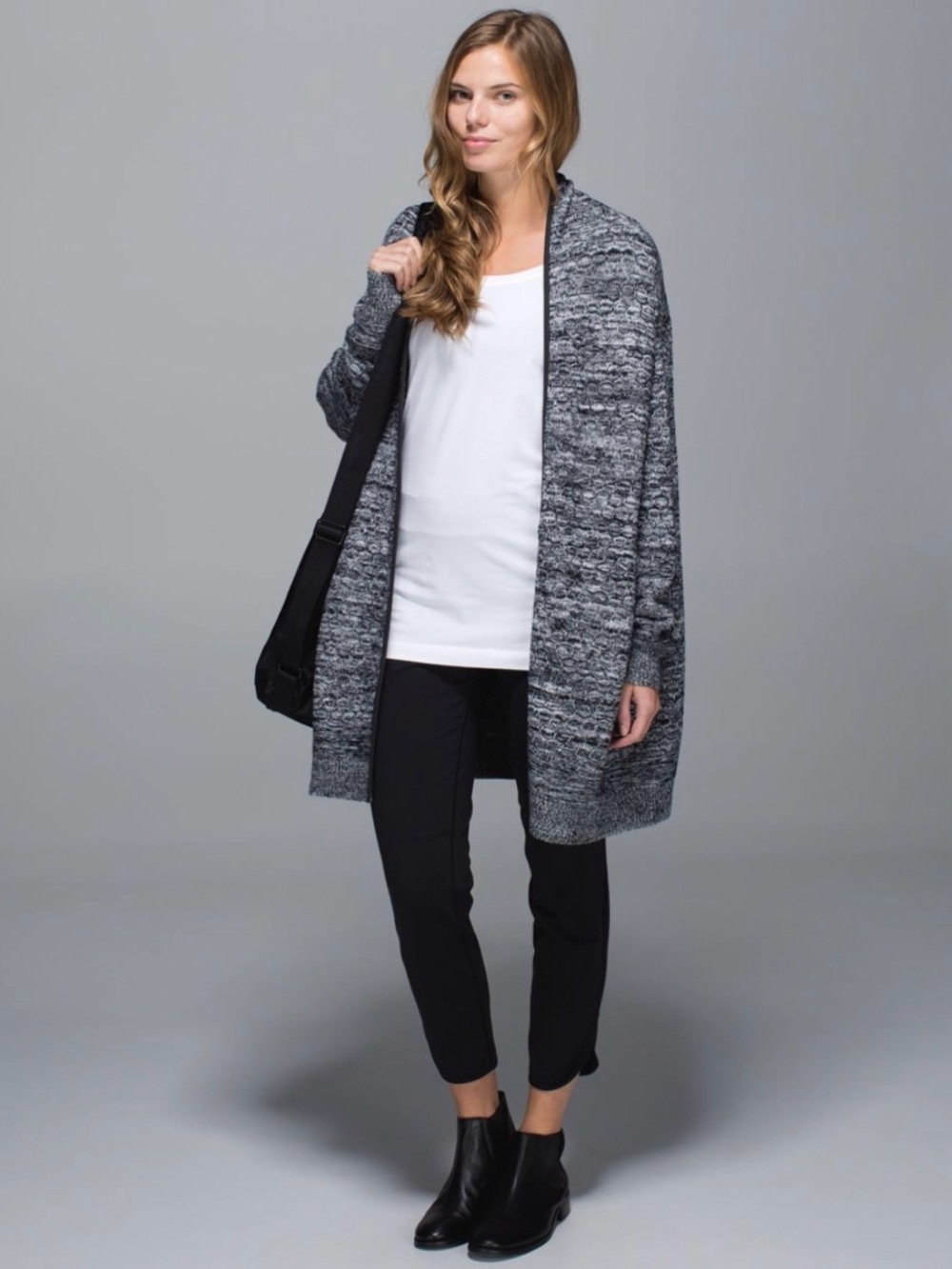 Lululemon Cardi All Day in Black / White | W4G74S
